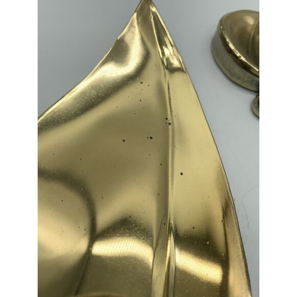 Vtg MCM Pair Syroco 7444 Gold Poppy Flower Wall Hanging Decor 1964 Read - Picture 11 of 14